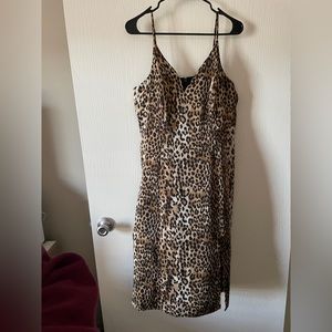 Express leopard dress